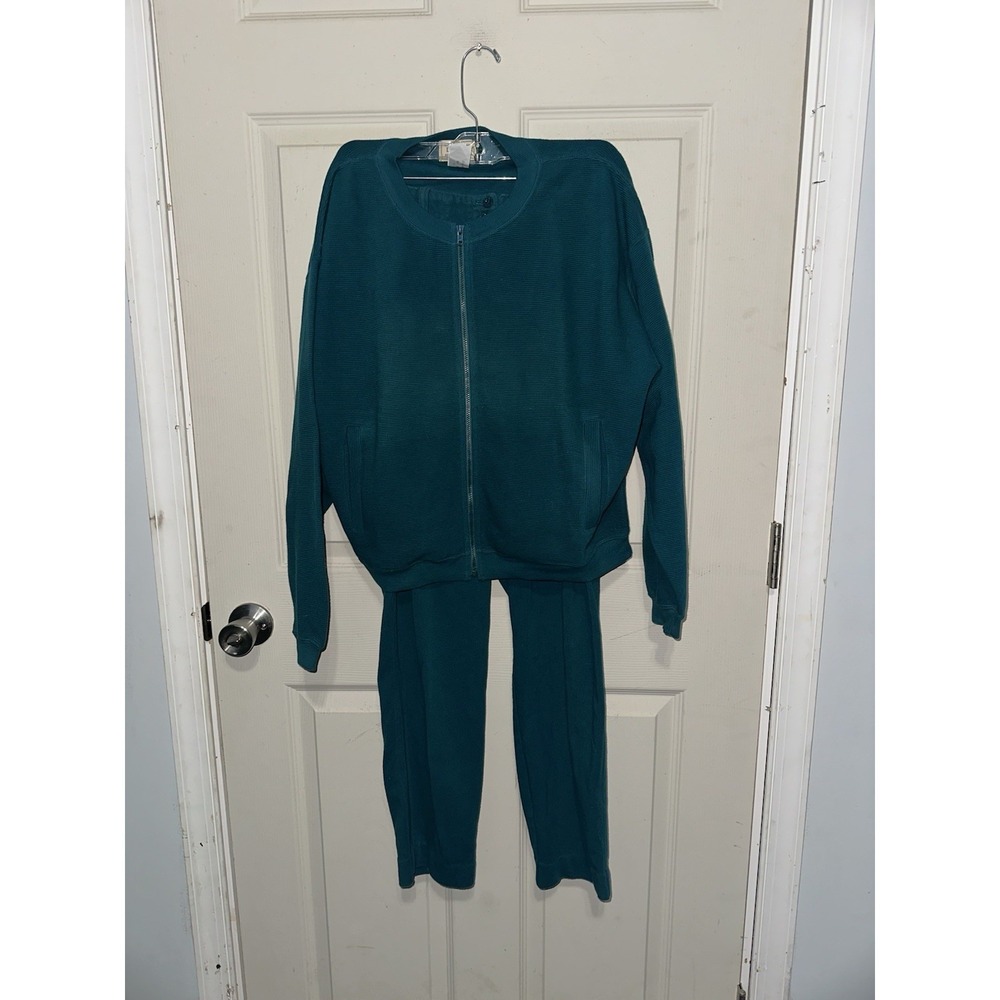 Vintage Ll Bean Sportif Athlete Suit Women's Teal Size Medium